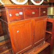 A mahogany cupboard