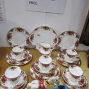 24 pieces of Royal Albert Old Country Roses teaware