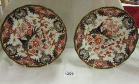 A pair of Royal Crown Derby plates, 1896