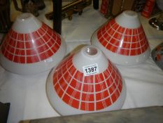 3 retro lamp shades