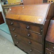 An oak bureau.