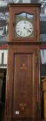 A very tall French long case clock