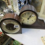 2 mantel clocks