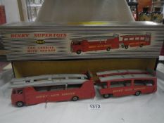 A Dinky Supertoys 983 car carrier with trailer, boxed