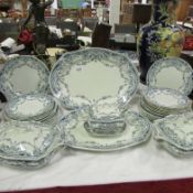 34 pieces of Victorian dinnerware, some a/f