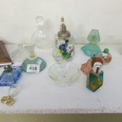 A mixed lot of perfume bottles etc