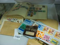 A good collection of old stamps in album