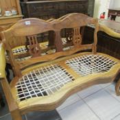 2 Australian blackwood settees