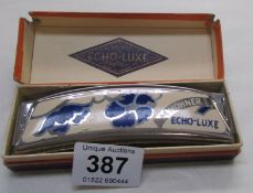 A Hohner 'Echo Luxe' harmonica