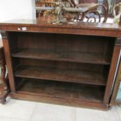 A floor standing mahogany bookcase