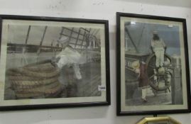 A pair of studies of children dressed as sailor's