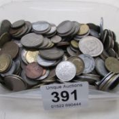 A quantity of coins including foreign