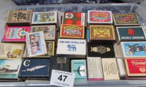 A collection of matchboxes