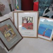 A quantity of prints including Cecil Aldin and David Hockney
