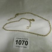 A 9ct gold neck chain (8gms)