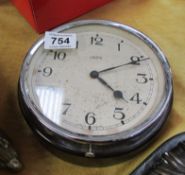 A Smith's bakelite alarm wall clock