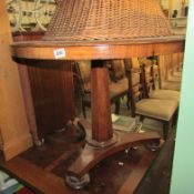 A Victorian circular mahogany table