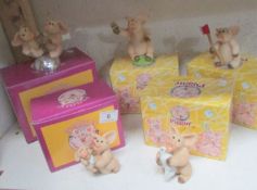 5 boxed 'Piggin' figures including payday and new baby