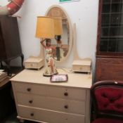 A painted dressing table