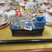 A 'Trick Pony' money bank