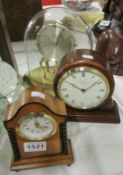An anniversary clock and 2 others, a/f