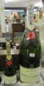 2 Moet & Chandon shop display bottles