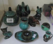 A mixed lot of Blue Mountain pottery