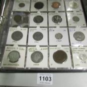 An album of mixed world and european coins etc