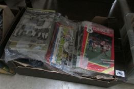 A large quantity of vintage football programmes inc Leeds