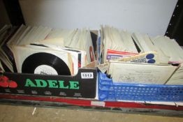 A quantity of 45 rpm records including 1960's