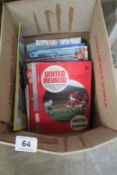 A box of football programmes