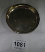 A small silver tray