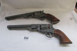 A pair of replica revolvers