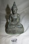 A bronze Buddha