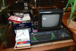An Amstrad computer and large quantity of games