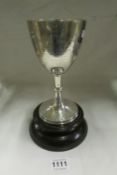 A silver trophy awarded to Lincolnshire Imperial Yeomanry at Burton Hunt steeplechase 1903, 380 gms