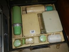 A cased picnic set