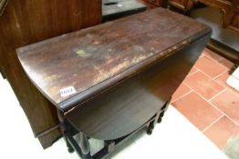 A small gate leg table