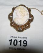 A Cameo brooch