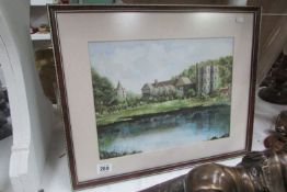 A framed Castle scene