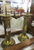 A pair of brass 'Pricket' candlesticks