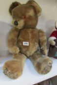 A vintage mohair teddy bear, a/f