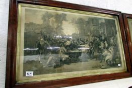 An Victorian Engraving entitled 'The Chelsea Pensioner's reading the Gazette of the Battle of