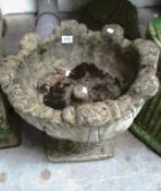 A garden urn