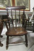 A Child's Windsor chair