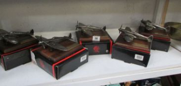 5 boxed model Spitfires