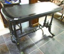 A Victorian ebonised table