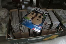 A box of 'Accoustic' magazines