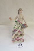 A Victorian Continental porcelain figurine