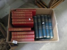 A box of books including Shakespeare, English Literature etc